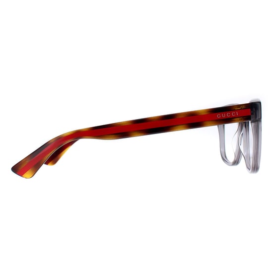 Gucci GG0004ON 004 montures de lunettes grises transparentes - Image 4