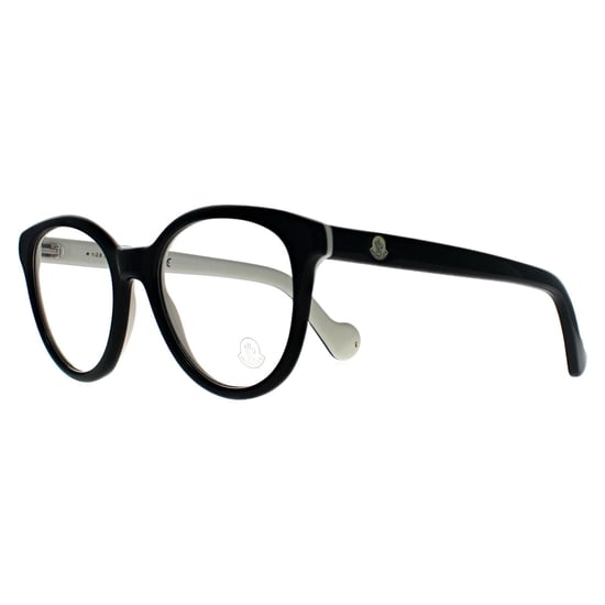 Moncler ML5043 005 glänzend schwarz und weiß Brillengestell - Image 2