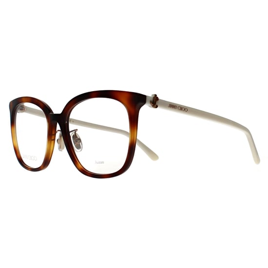 Jimmy Choo JC310/G 086 havannafarbenes und weißes Brillengestell - Image 2