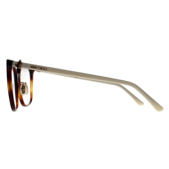 Jimmy Choo JC310/G 086 havannafarbenes und weißes Brillengestell - Image 3