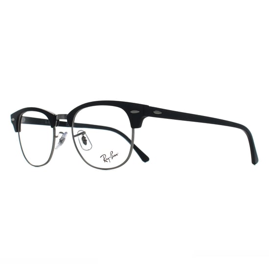 Ray-Ban RX5154 Clubmaster 2000 Schwarz auf Silber Brillengestell - Image 2