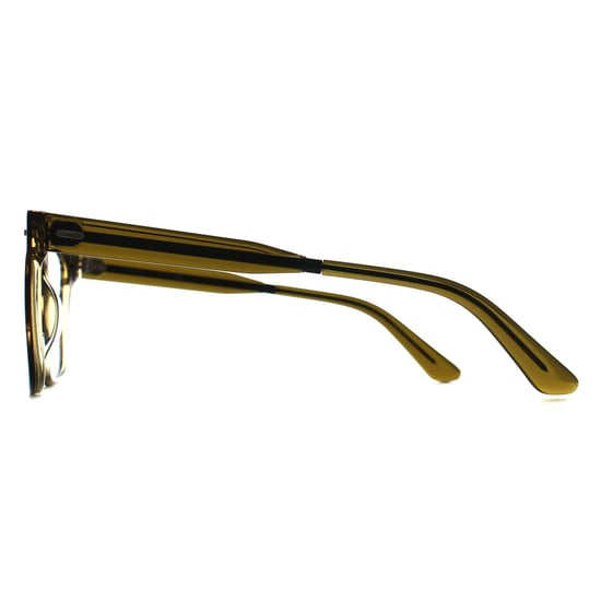 Calvin Klein CK22538 317 gestreifte olivfarbene Brillenfassung - Image 3