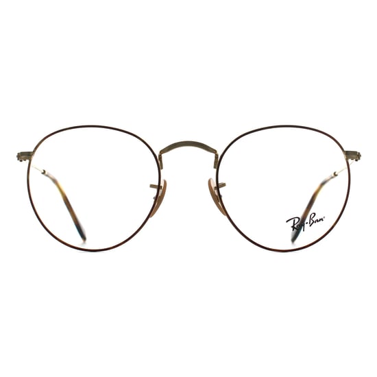 Ray-Ban RX3447V Runde Metall 2945 poliert havanna auf gold Brillengestell - Image 1