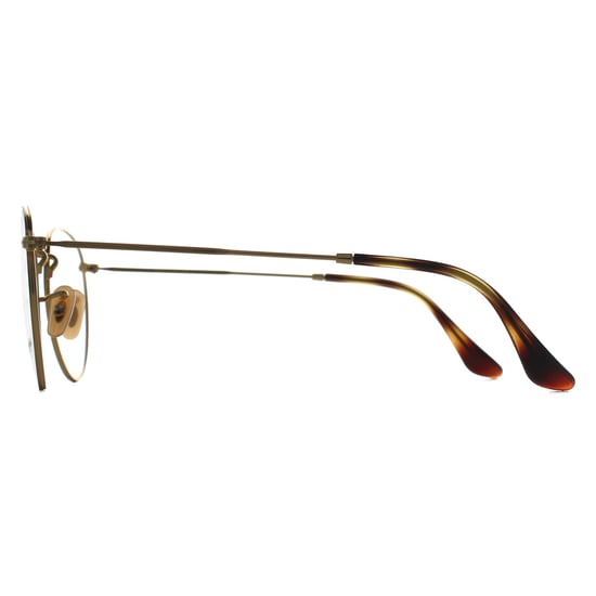 Ray-Ban RX3447V Runde Metall 2945 poliert havanna auf gold Brillengestell - Image 3
