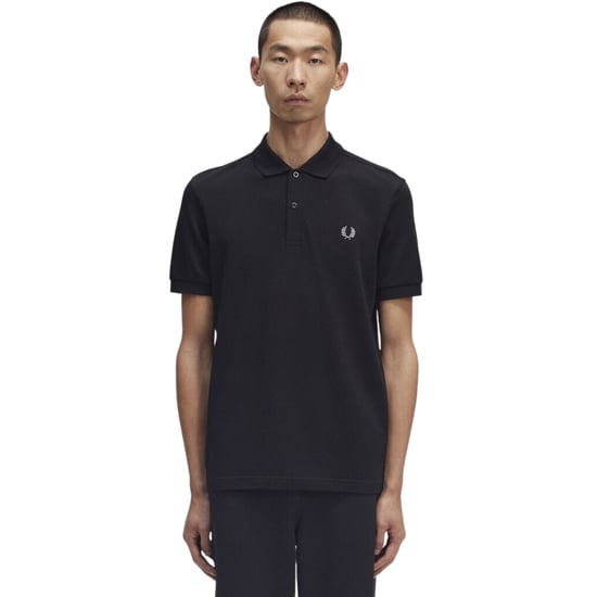 GBFred Perry Slim Fit Polo mit Logo Schwarz/Chrom - Image 3