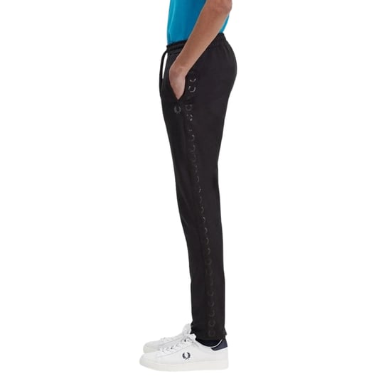Fred Perry Herren Saisonale Taped Track Pant Schwarz - Image 4
