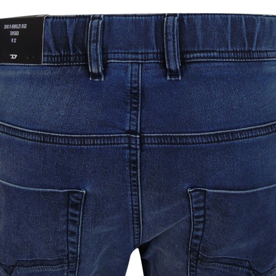 Herren Diesel Krooley Ne Sweat Tapered Jeans in Blau Denim - Image 5