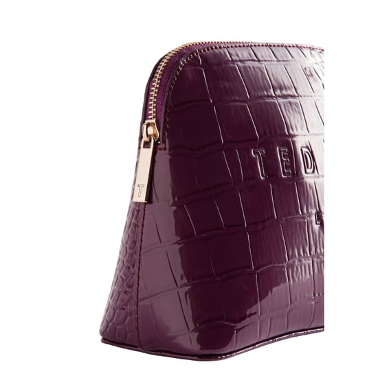 Ted Baker Crocala Kosmetiktasche In Kastanienbraun Mit Krokodil-imitation - Image 2