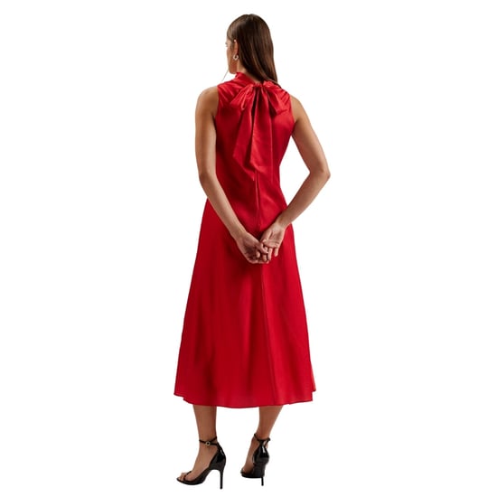 Ted Baker Aliara Bedrucktes Rotes Midi-kleid Mit Wasserfallausschnitt - Image 2