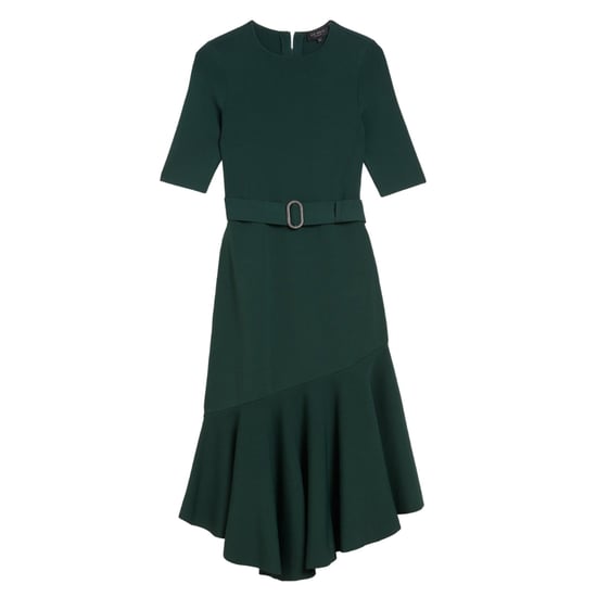 Ted Baker Samalee Strickkleid Mit Schwingendem Rock, Dunkelgrün, Midi-länge - Image 1