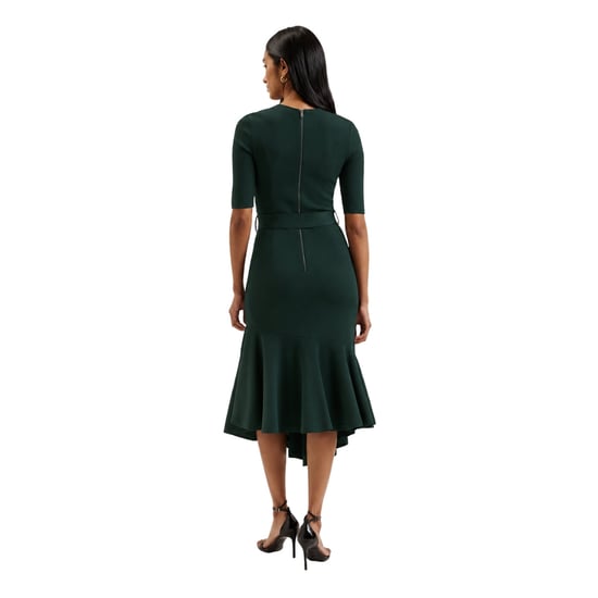 Ted Baker Samalee Strickkleid Mit Schwingendem Rock, Dunkelgrün, Midi-länge - Image 2
