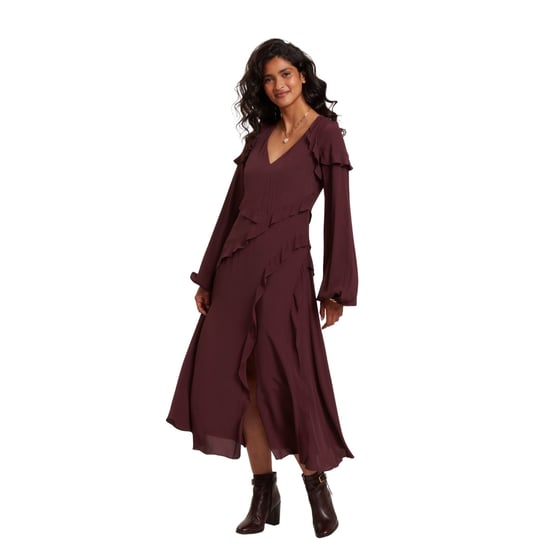 Ted Baker Langarm-midikleid Mit Rüschenbesatz - Image 2