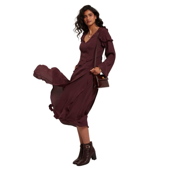 Ted Baker Langarm-midikleid Mit Rüschenbesatz - Image 6