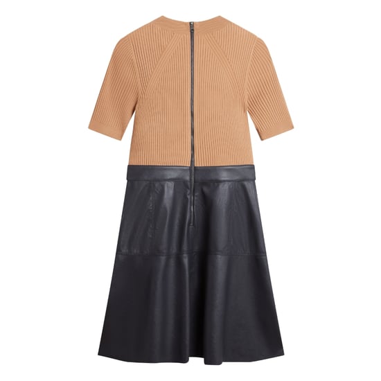 Ted Baker Olivia Strickoberteil, Kunstlederrock, Marineblaues Kleid - Image 5