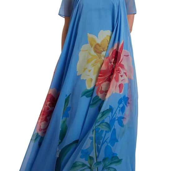 Ted Baker Marie Maxikleid Mit Kurzen Ärmeln Und Volumen In Blau - Image 4