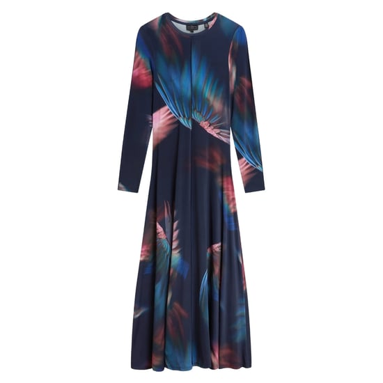 Ted Baker Georii Bedrucktes, Eng Anliegendes Jersey-langarmkleid In Marineblau - Image 1