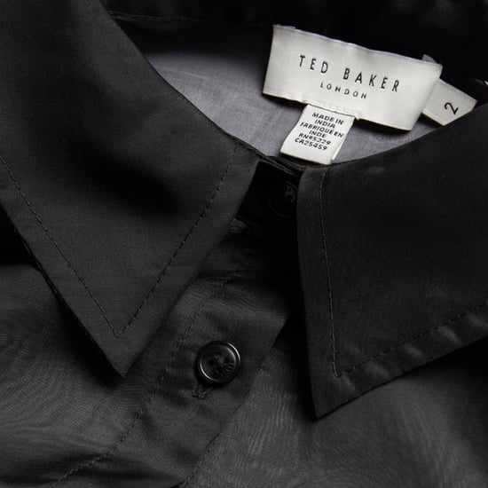 Schwarzes Maxikleid Aus Transparentem Organza Von Ted Baker Gibara - Image 6