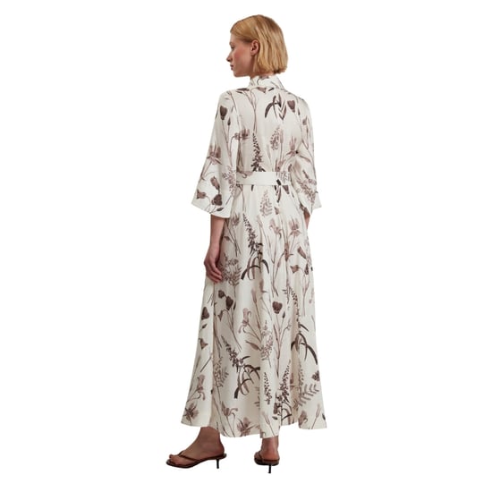 Ted Baker Luwisa Leinen-seide Plissee-midikleid In Elfenbein - Image 2