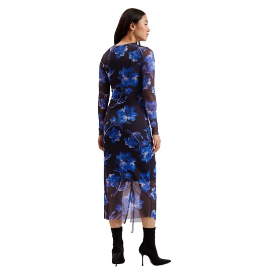 Ted Baker Marliyy Bedrucktes, Figurbetontes Kleid Aus Mesh, Blau - Image 2