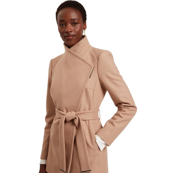 Ted Baker Ross Kurzer Wollmantel In Kamelhaar Mit Gürtel - Image 2