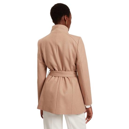 Ted Baker Ross Kurzer Wollmantel In Kamelhaar Mit Gürtel - Image 3