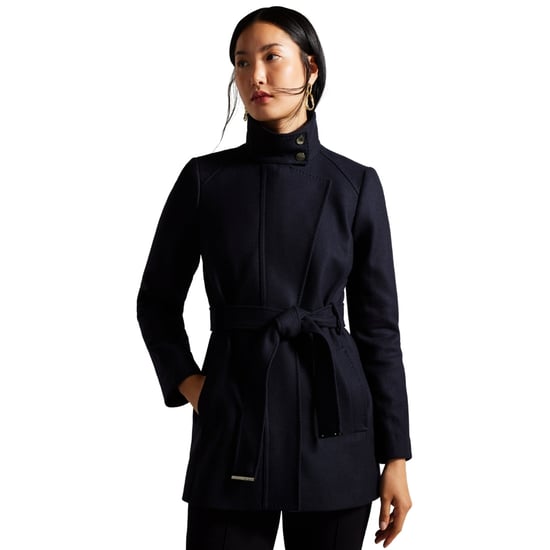 Ted Baker Icombis Kurzmantel Mit Stehkragen, Marineblau - Image 3