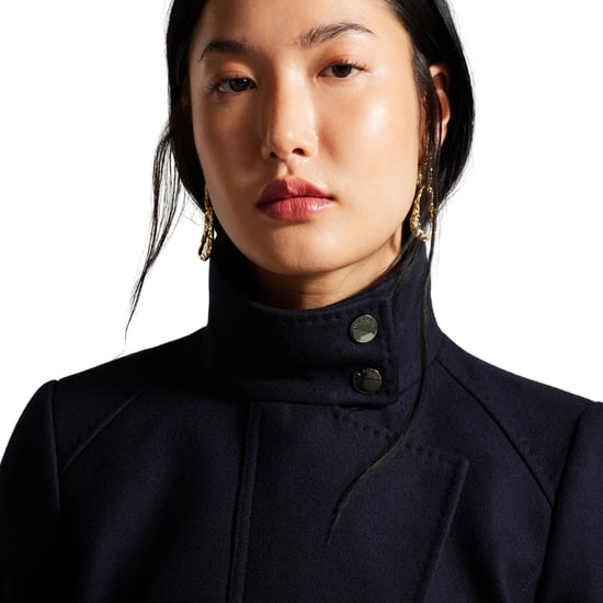 Ted Baker Icombis Kurzmantel Mit Stehkragen, Marineblau - Image 5