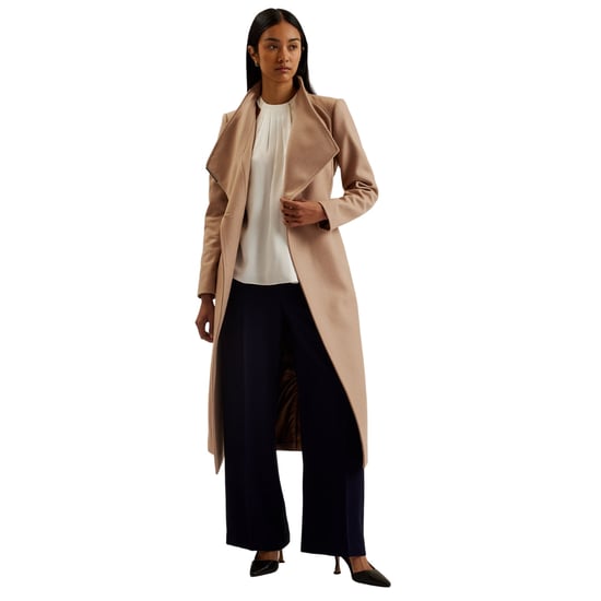 Ted Baker Rosell Langer Wollmantel In Kamelhaar - Image 3