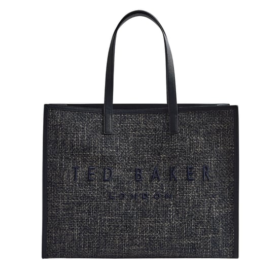 Ted Baker Tweekon Tweed Extra Large Navy Icon Tasche - Image 1