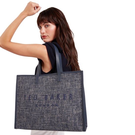Ted Baker Tweekon Tweed Extra Large Navy Icon Tasche - Image 4