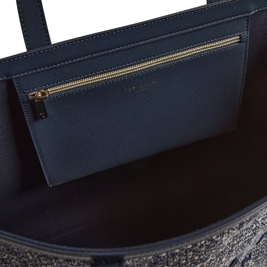 Ted Baker Tweekon Tweed Extra Large Navy Icon Tasche - Image 5