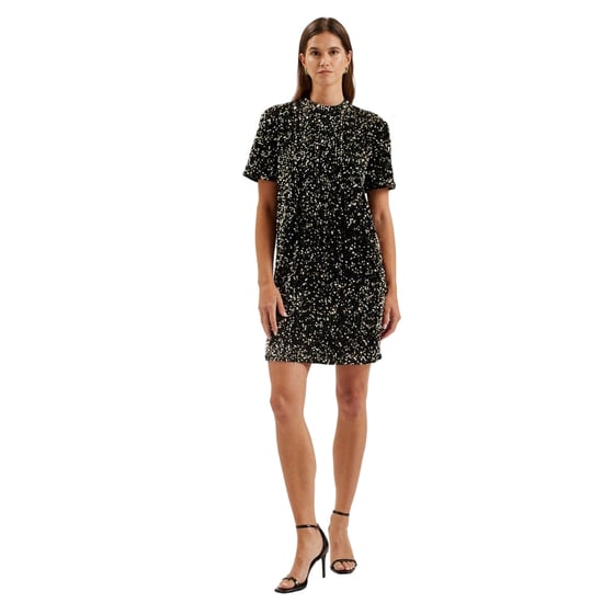 Ted Baker Audriyy Minikleid aus Samt mit Pailletten - Schwarz - Image 2
