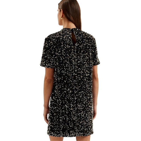 Ted Baker Audriyy Minikleid aus Samt mit Pailletten - Schwarz - Image 5