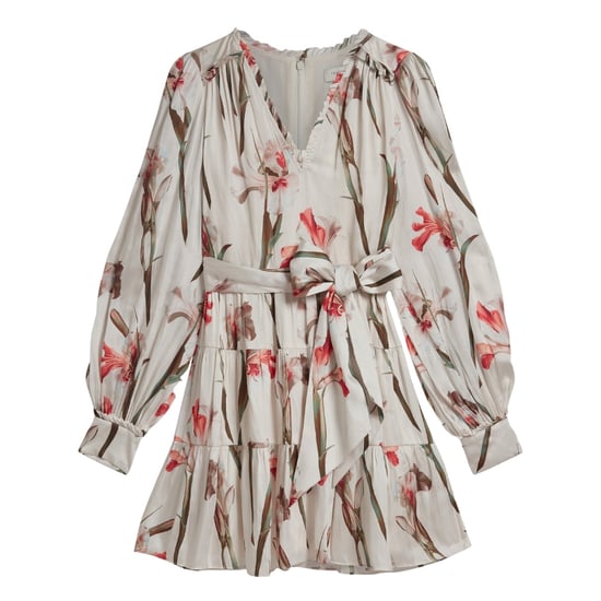 Ted Baker Cuiaba Minikleid Mit Falten Und V-ausschnitt, Elfenbeinfarben - Image 1
