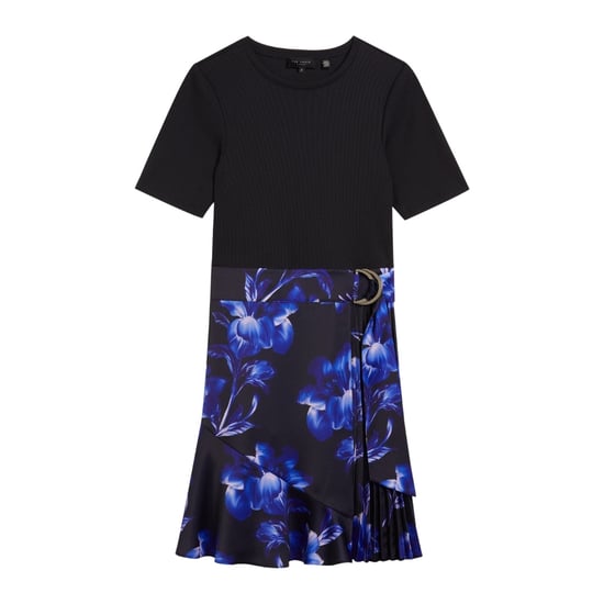 Ted Baker Malisaa Jerseykleid Mit Gewebtem Print In Marineblau - Image 1