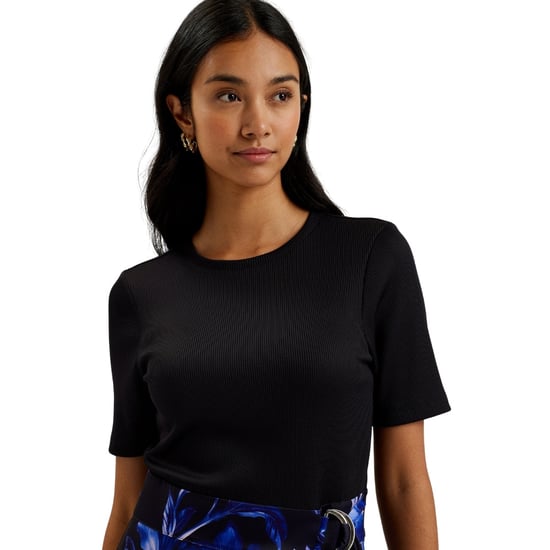 Ted Baker Malisaa Jerseykleid Mit Gewebtem Print In Marineblau - Image 4