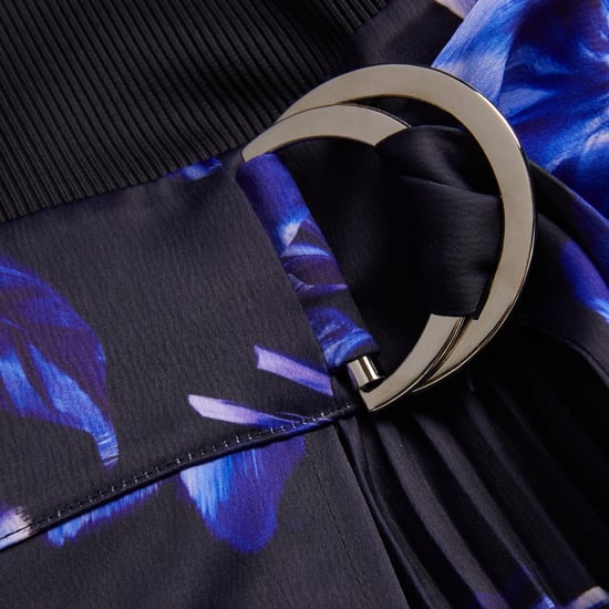 Ted Baker Malisaa Jerseykleid Mit Gewebtem Print In Marineblau - Image 6