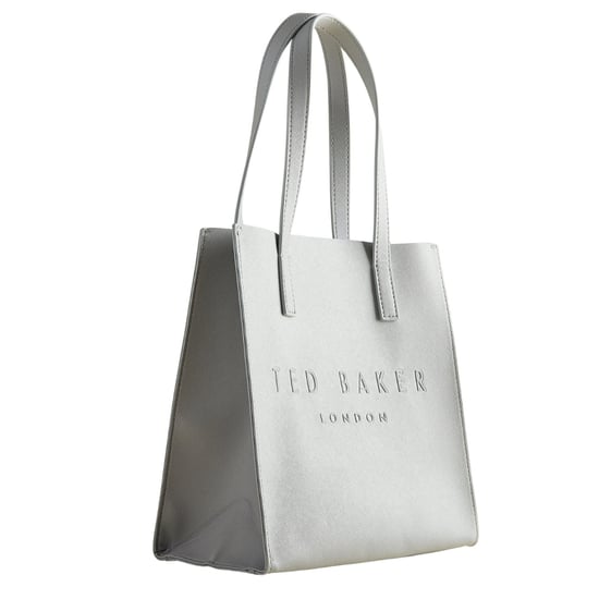 Ted Baker Crosshatch Small Icon Tasche, Hellgrau - Image 3