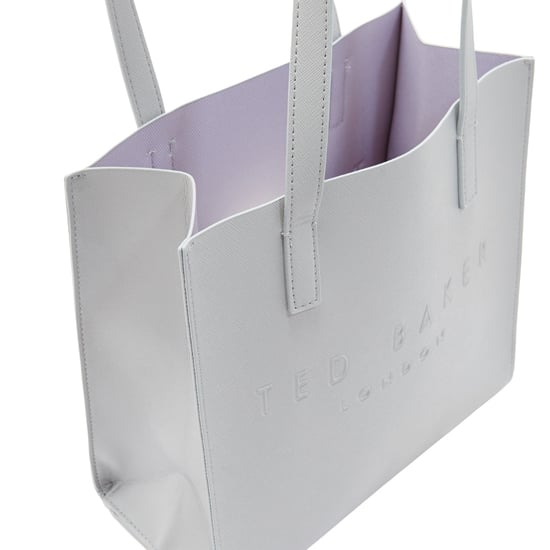 Ted Baker Crosshatch Small Icon Tasche, Hellgrau - Image 4