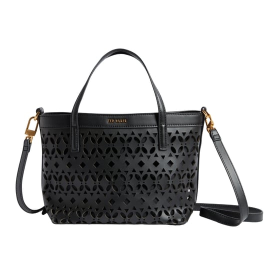 Ted Baker Lissann Laser Cut Mini Shopper Tasche, Schwarz - Image 1