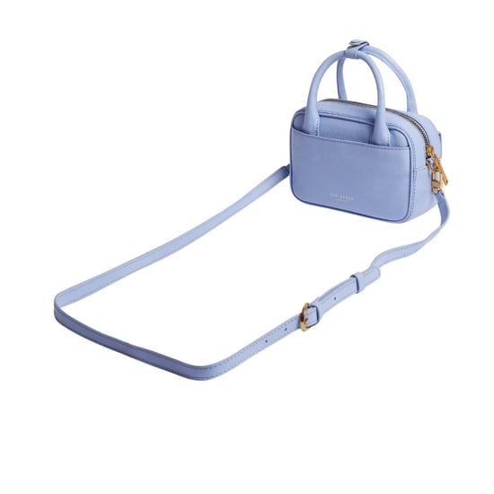 Ted Baker Anibell Tb Detail Mini Leder Umhängetasche In Hellblau - Image 4