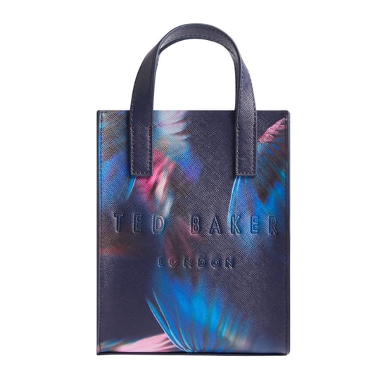 Ted Baker Feacon Feather Print Mini Icon Navy Tasche - Image 1