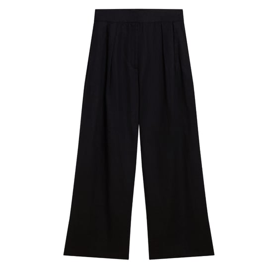 Ted Baker Kyfaat Maßgeschneiderte Leinenhose Mit Hohem Bund, Schwarz - Image 1