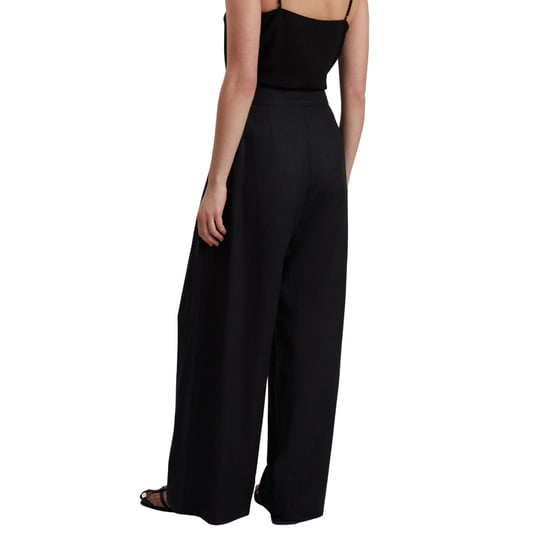 Ted Baker Kyfaat Maßgeschneiderte Leinenhose Mit Hohem Bund, Schwarz - Image 2