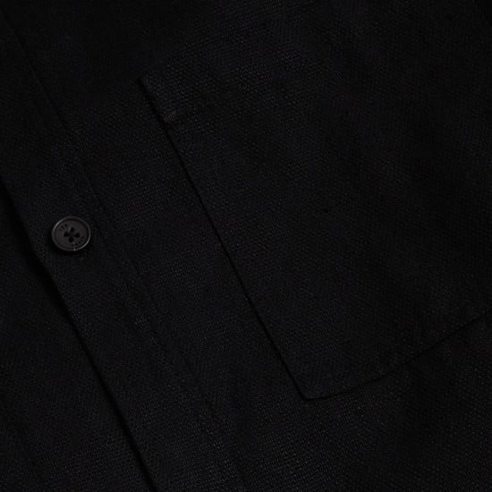 Ted Baker Shaww Delave Leinen-overshirt, Schwarz - Image 2