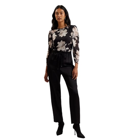 Ted Baker Natori Satin Slim Taper Jogginghose, Schwarz - Image 2