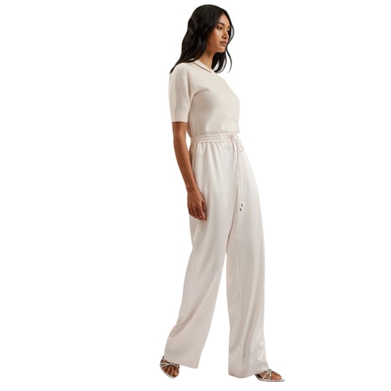 Ted Baker Umaibo Satin Jogginghose Mit Weitem Bein, Elfenbeinfarben - Image 2