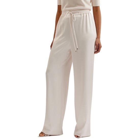 Ted Baker Umaibo Satin Jogginghose Mit Weitem Bein, Elfenbeinfarben - Image 3
