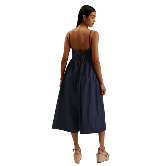 Ted Baker Eze Jumpsuit Mit Eckigem Ausschnitt Und Überkreuzten Trägern, Dunkelblau - Image 4
