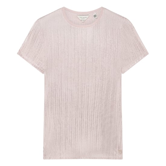 Ted Baker Metallic Kurzarm-t-shirt Mit Rundhalsausschnitt - Image 1